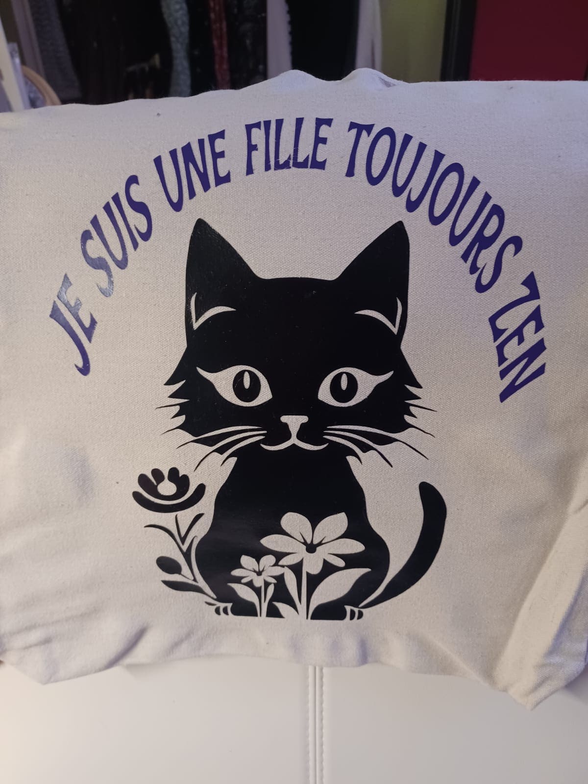 flocage sur sac broderie