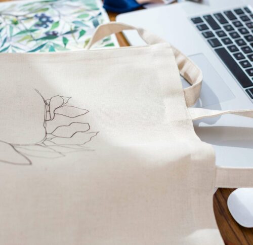 totebag avec du flocage